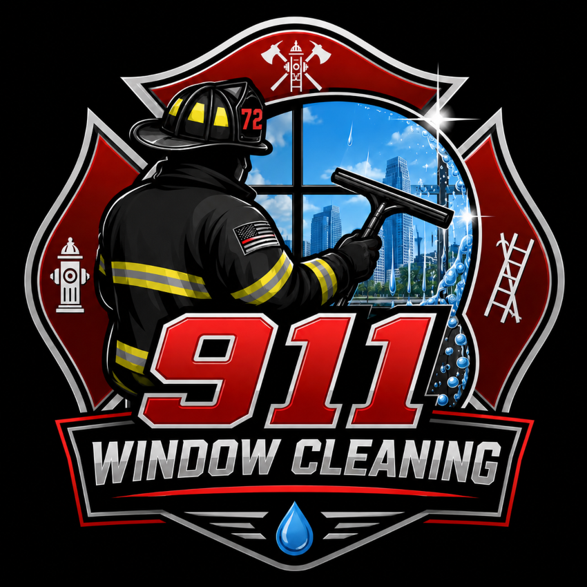 911 Window Cleaning Logo - Navigation